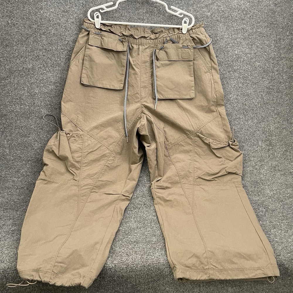 Vans Canopy Parachute Pants Men Sz XL Extra Baggy Khaki